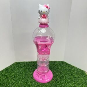 Vtg Hello Kitty Pink Carrousel Gumball Machine Coin Bank Sanrio 22" Tall Work